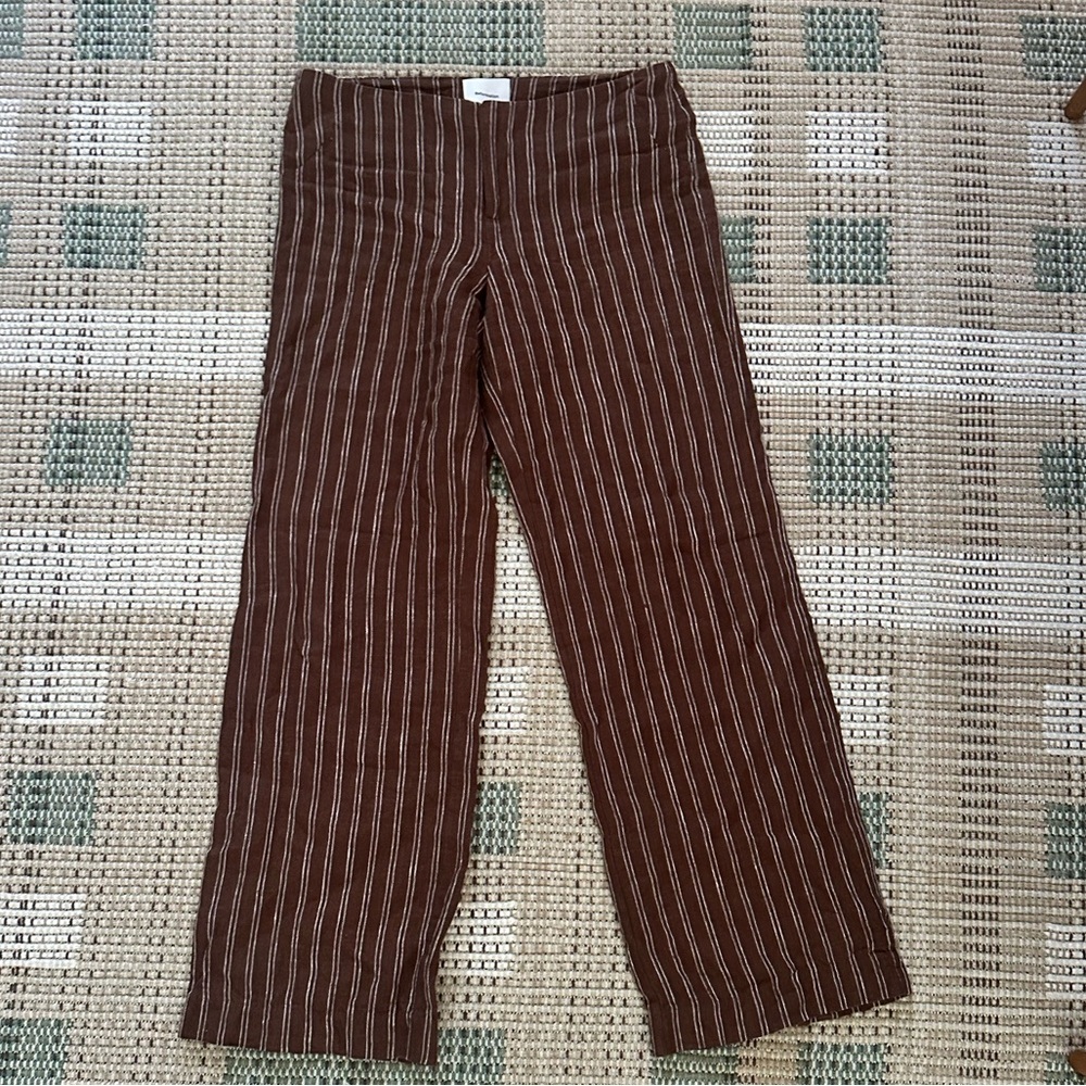 Reformation Low Rise Linen Pants